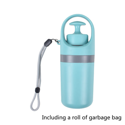 Portable Lightweight Dog Waste Scooper with Integrated Poop Bag Dispenser and Eight-Claw Shovel for Pet Clean-Up Solutions
