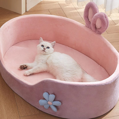 Cama Desmontable y Lavable para Mascotas – Suave, Cómoda y Cálida, Ideal para el Descanso de Perros y Gatos en Todas las Estaciones.