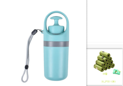 Portable Lightweight Dog Waste Scooper with Integrated Poop Bag Dispenser and Eight-Claw Shovel for Pet Clean-Up Solutions