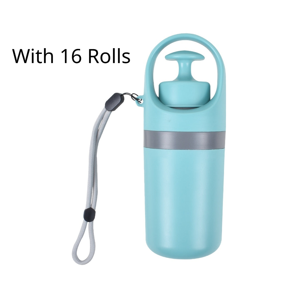 Portable Lightweight Dog Waste Scooper with Integrated Poop Bag Dispenser and Eight-Claw Shovel for Pet Clean-Up Solutions