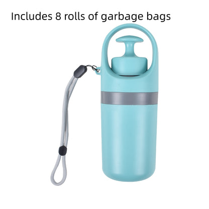 Portable Lightweight Dog Waste Scooper with Integrated Poop Bag Dispenser and Eight-Claw Shovel for Pet Clean-Up Solutions