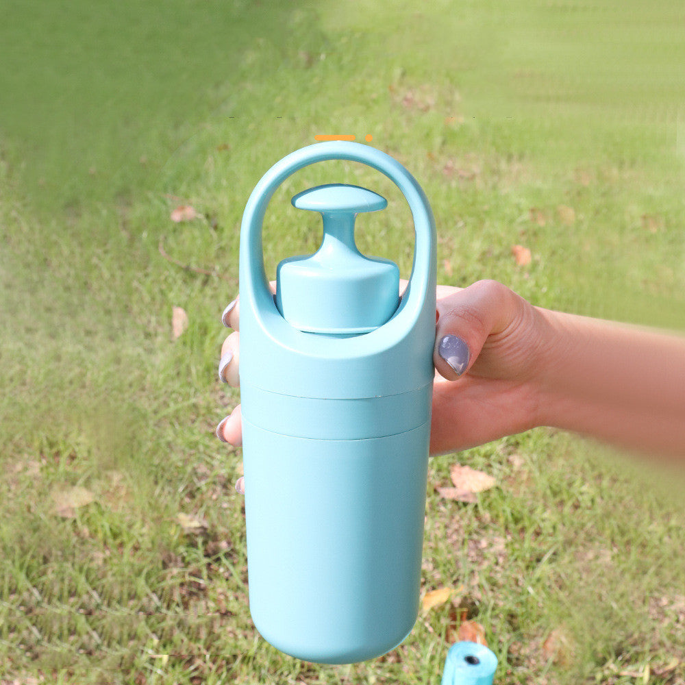 Portable Lightweight Dog Waste Scooper with Integrated Poop Bag Dispenser and Eight-Claw Shovel for Pet Clean-Up Solutions