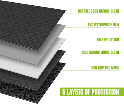 Premium Waterproof Dog Car Seat Cover with Mesh Perspective, Storage Bags, and Hammock Design - Scratch-Proof and Non-Slip for SUVs and Trucks