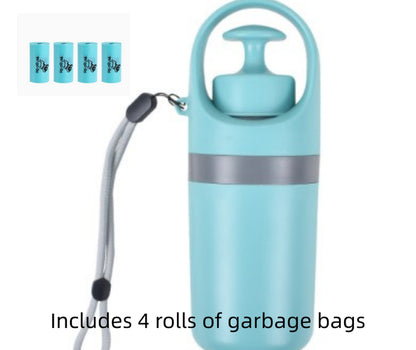 Portable Lightweight Dog Waste Scooper with Integrated Poop Bag Dispenser and Eight-Claw Shovel for Pet Clean-Up Solutions